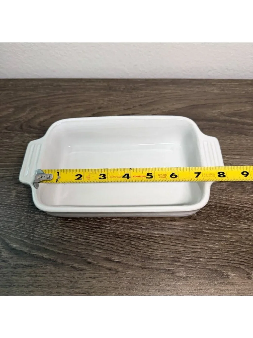 Le Creuset Stoneware Rectangle Baking Casserole Dish Pan White Small 7x5